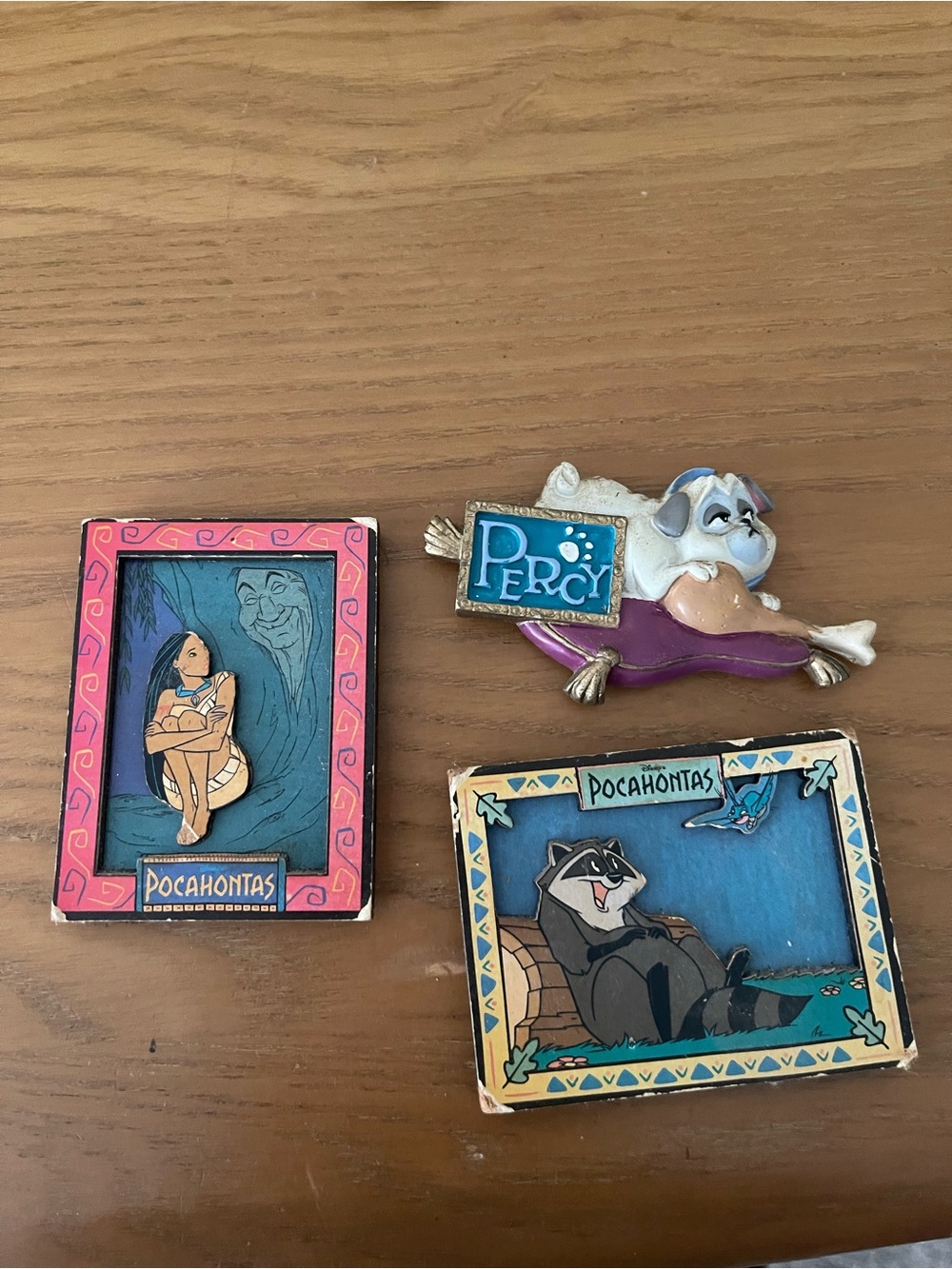 Vintage Disney Pocahontas & Percy magnets